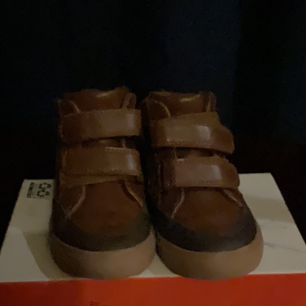 Brown Kids Cat &Jack Shoes with Velcro Straps